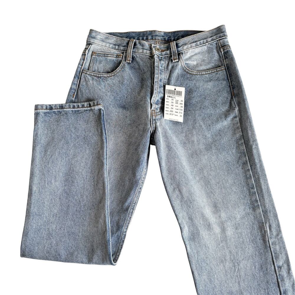 John Galt Straight Leg Jeans Women’s Small NWT Cotton Streetwear Light Blue